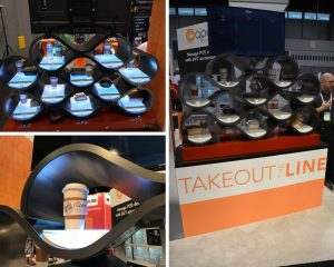 Smart shelf technology at tradeshow