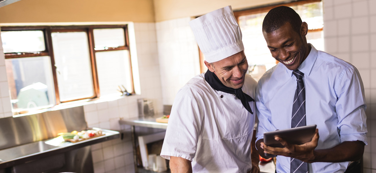 Restaurant Employees with Tablet