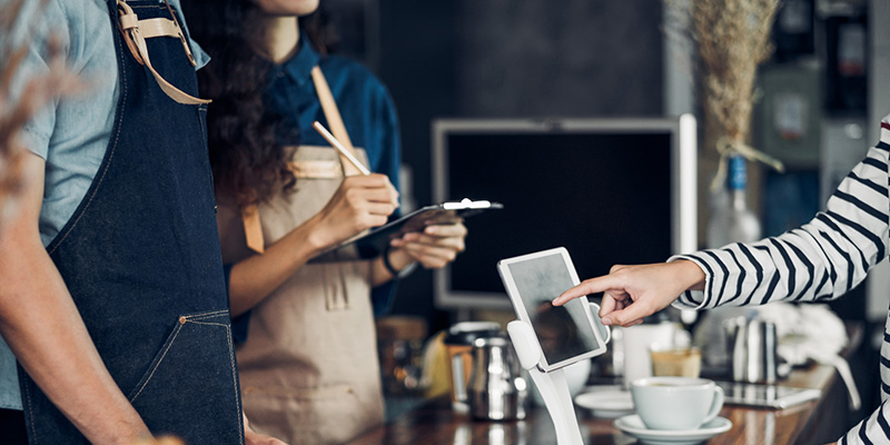 employees using a pos system