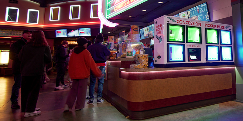 Malco Theatres busy lobby