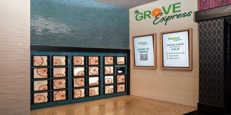 Apex food locker in The Grove Express restaurant at Yaamava casino